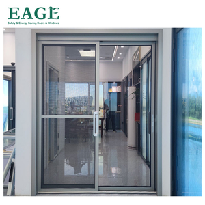 Pintu Lipat Geser Kaca Tempered Ganda Berbahan Aluminium Alloy dengan Fitur Dekorasi Perangkat Keras Merek Jerman - Product Image 4