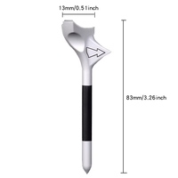 Tees de golf en plastique professionnels 10 pièces par boîte conception de tête en forme de diamant de longueur 83mm réduit la rotation améliore la pratique d'entraînement