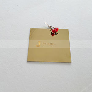 Feuille de miroir en acier inoxydable plaqué or fabriquée, décoration murale, feuille d'acier inoxydable doré 304 - Product Image 3