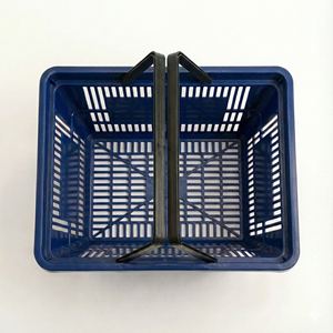 سلة تسوق بلاستيكية مدمجة - حاوية صغيرة خفيفة الوزن من البولي بروبيلين، مثالية لمتاجر البقالة/المحلات التجارية في الحي - Product Image 4