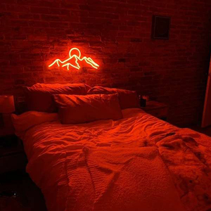 Insegna al Neon Personalizzabile in Silicone e Acrilico a Forma di Ali d'Angelo, Accattivante, per Feste a Tema Ritorno al Futuro, Decorazione Murale per Auto e Feste di Gala - Product Image 3