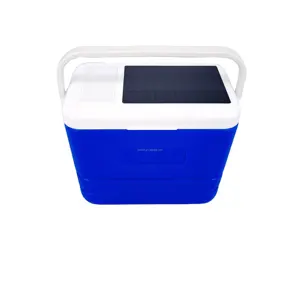 Depolama soğutucu kutu ile Bluetooth hoparlör ve güneş paneli bataryası ve güç bankası ve FM radyo