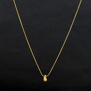 2026 New Retro Simple Design Water Drop Shaped Pendant Necklace <b>Titanium</b> Steel Unisex's Necklaces Fashion Jewelry Wholesale - Product Image 4