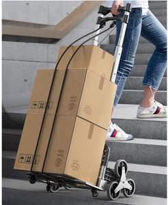 <span class=keywords><strong>Heavy</strong></span> Duty Met 6 Wielen Verstelbare Aluminium Handkar Trap Klimmen Winkelwagen Draagbare Vouwen <span class=keywords><strong>Trolley</strong></span> Voor Upstairs - Product Image 6