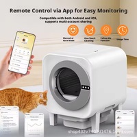La litière pour chat automatique et intelligente entièrement fermée, autonettoyante, avec contrôle de la purification de l'air, la plus vendue par OEM, accessoire populaire