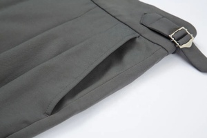 2025 MTM classique gris simple 2 boutons et <span class=keywords><strong>costume</strong></span> à revers cranté avec 2 poches et poche poitrine pour hommes <span class=keywords><strong>costume</strong></span> de luxe d'affaires - Product Image 6