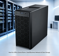 Serveur Tour T150 4U, Serveur d'Entreprise d'Entrée de Gamme à Socket Unique pour Petites Entreprises, Bureaux et Calcul en Bordure