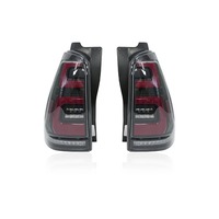 Luces Traseras Originales para Toyota 4Runner 2003 2004 2005 2006 2007 2008 2009, Lámpara Trasera con Bisel Blanco, Luz de Giro, Luces de Freno Traseras