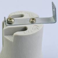 Douille de lampe E27 de haute qualité en caoutchouc avec support en fer
