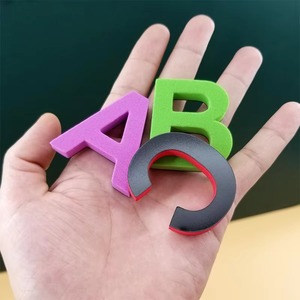 แม่เหล็กตู้เย็นตัวอักษรและตัวเลข ABC พลาสติก123แม่เหล็กตัวอักษรชุดของเล่นการศึกษาคณิตศาสตร์ตัวพิมพ์เล็กตัวพิมพ์ใหญ่ - Product Image 1