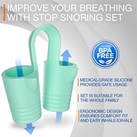 Confortable Silicone souple de qualité médicale arrêter de ronfler porter pince-nez pince de sommeil réutilisable dilatateur nasal dispositif Anti-ronflement