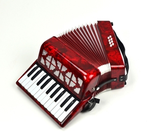 <span class=keywords><strong>Accordéon</strong></span> en celluloïd 22 touches 8 basses avec sangles réglables Sac de transport Instrument de musique pour enfants débutants Cadeaux musicaux pour enfants - Product Image 3