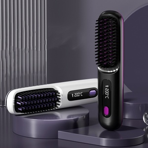 Mini <span class=keywords><strong>cepillo</strong></span> eléctrico inalámbrico recargable Usb de iones negativos portátil, peine alisador de pelo, sustituto de <span class=keywords><strong>Tymo</strong></span> - Product Image 1