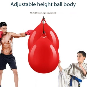 Sacco da Boxe Sospeso in PVC con Cinghia di Sicurezza, Palla Veloce per Allenamento Fitness e Reazione - Product Image 2