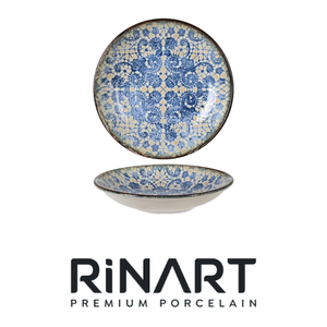 Assiette creuse Bluet Ø 25 cm en porcelaine fine de qualité supérieure avec impression numérique Rinart - Product Image 4