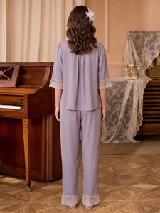 Vestido de Noite Vintage Estampado Solto e Modesto para Mulheres - Roupa de Casa - Product Image 3