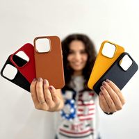Coque de téléphone en cuir véritable de luxe Offre Spéciale pour iPhone 16 15 Plus Pro Max Slim couverture de téléphone portable