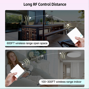 Hotel LED Iluminación 3 Modos 1-Gang Tuya Smart Remote Switch Kit con 433MHz IP66 Receptor 10A Relé Funciona con Alexa 1000W - Product Image 4