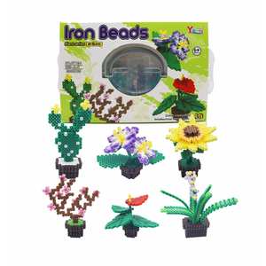 Juguetes educativos creativos, frijol de <span class=keywords><strong>hierr</strong></span> diy, juguete educativo multicolor, actividad 3D, manualidades creativas, cuentas de hierro - Product Image 1