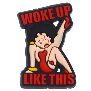 Accessoires pour sac Bogg unisexe, style dessin animé mignon et féminin, breloques pour chaussures en PVC <span class=keywords><strong>Betty</strong></span> <span class=keywords><strong>Boop</strong></span>, décorations anime 2,5-3,5 cm, DIY - Product Image 3