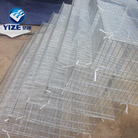 Cages à piles, équipement de volaille utilisé pour la vente, caille Type H, Cage tressée, cultures électriques galvanisées à chaud