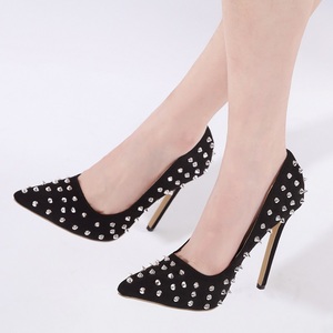 Nuevos Zapatos de Tacón Alto Plateados con Remaches, Diseño Peep Toe, de Charol, Transpirables y Antideslizantes para Oficina, Bodas y Primavera 2025 - Product Image 2