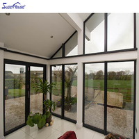 Superhouse FPA / NOA certificado Impact Rated Aluminio vidrio Imagen Shopfront / Storefront Windows con vista grande