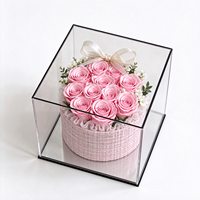 Bouquet de roses éternelles faites à la main, cadeau de fleurs éternelles pour la Saint-Valentin, la fête des mères, Noël, le Nouvel An, un anniversaire