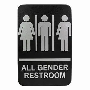 Factory Supply Customized Professional Office Door Bathroom Braille Signage Toilet Door Sign