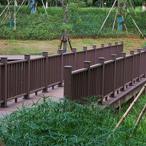 Venta al por mayor al aire libre jardín balcón hueco Wpc barandilla con viga accesorio conector - Product Image 1