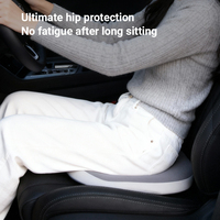 Coussin de siège ergonomique en mousse à mémoire de forme à design creux, coussin orthopédique pour le coccyx, soulagement de la pression sur les hémorroïdes et les hanches, pour chaise de bureau