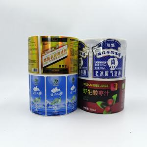 Impression d'étiquettes de bouteilles d'eau minérale double face personnalisées, autocollantes, de haute qualité, imperméables, résistantes à l'huile, finition brillante PET+PP - Product Image 4