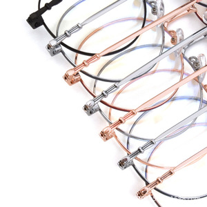 2022 металлические очки рамка Оптические очки для близорукости дальнозоркости круглый IP внесосудистого металла 7 видов цветов оправы для очков - Product Image 3