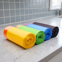 Bolsas de basura de plástico de colores ecológicas de fábrica de Vietnam, bolsas de basura de PE en rollo