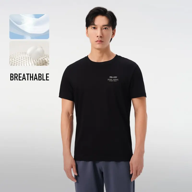 OEM ODM 100% Cotton T-Shirt Người Đàn Ông Của 2024 Mùa Hè Ngoài Trời Thể Thao Thoáng Khí Giản Dị Thân Thiện Với Da Chạy Phòng Tập Thể Dục Ngắn Tay Áo T Áo Sơ Mi