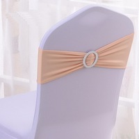 31 Couleurs Nœuds de Chaise Décoratifs Élastiques en Spandex avec Boucle Coulissante pour Mariage