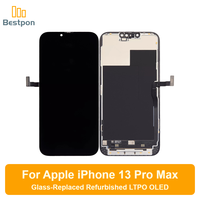 Remplacement pour écran OLED d'iPhone 13 Pro Max, assemblage remis à neuf avec verre remplaqué, panneau et circuit intégré d'origine, grade A