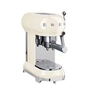 Machine à expresso italienne de style rétro pour la maison avec mousseur en acier inoxydable, capacité de 5 à 10 tasses, garantie 1 an, ECF01 en acier inoxydable - Product Image 3