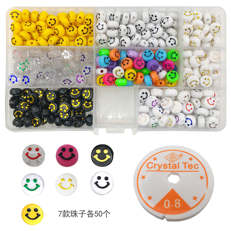 Набор разноцветных бусин из полимерной глины с улыбающимися фруктами, набор бусин для изготовления ювелирных изделий, браслетов, ожерелий