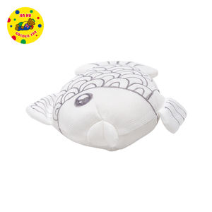 Peluches de dibujos animados de peces/animales, juguetes de peluche personalizados DIY para colorear con bolígrafos - Product Image 3