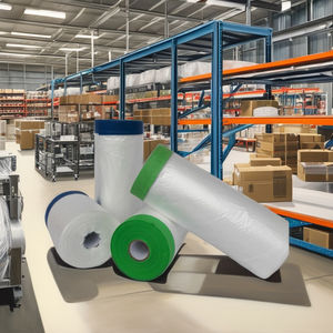 Película <span class=keywords><strong>de</strong></span> enmascaramiento transparente pregrabada <span class=keywords><strong>de</strong></span> alta calidad Pintura <span class=keywords><strong>de</strong></span> protección plástica del <span class=keywords><strong>pintor</strong></span> - Product Image 2