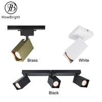 Prix usine cube GU10 projecteur noir blanc applique murale en aluminium plafond Downlight logement luminaire pour salon