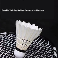 Volants de badminton JINFAR Pro en plumes d'oie, haute durabilité, niveau de tournoi Lingmei 90pro, lot de 12