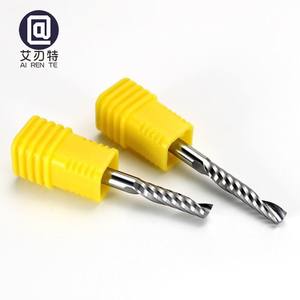 Fraise CNC en carbure de fraise en bout à cannelure unique de haute qualité pour bois acrylique diamètre de tige de 3.175mm OEM personnalisable - Product Image 1