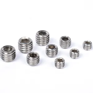 4.8/8.8/10.9/12.9 DIN 913/DIN 914/DIN 915/din 916 Black Oxide And Stainless Steel Flat End Hexagon Socket Set Screw