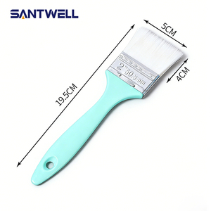 แปรงทาสีน้ำ Santwell ด้ามพลาสติก ขนแปรงสังเคราะห์ ไม่หลุดร่วง สำหรับทาสีภายในผนังและเพดานด้วยสีอิมัลชั่น - Product Image 5
