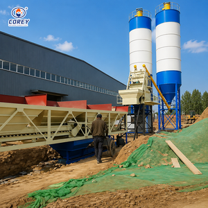 Large Capacity Intelligent Automatic HZS50 Concrete Plant <b>Sand</b> Gravel Dosing Machine For Precast <b>Block</b> Production - Product Image 6