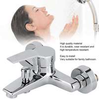Robinet de Douche Noir Poli en Alliage de Zinc à Deux Trous, Design Moderne de Haute Qualité, Monocommande, Montage sur Plateau, Valve Céramique OEM/ODM