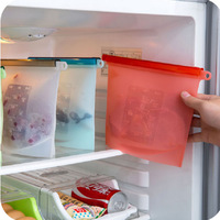 Ensemble de sacs de conservation en silicone de qualité alimentaire 100 %, sacs de conservation en silicone de taille enfant pour l'emballage alimentaire, sacs de rangement fonctionnels