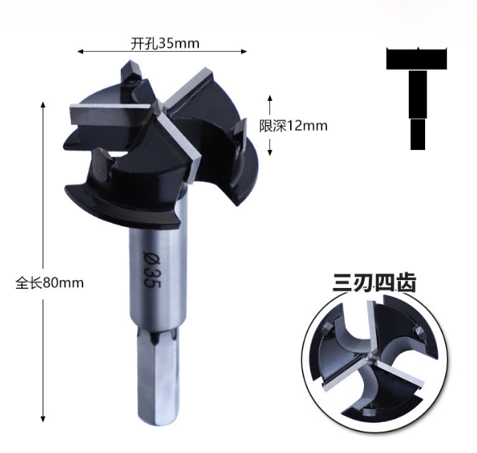 รูเลื่อยสามใบขนาด35มม.